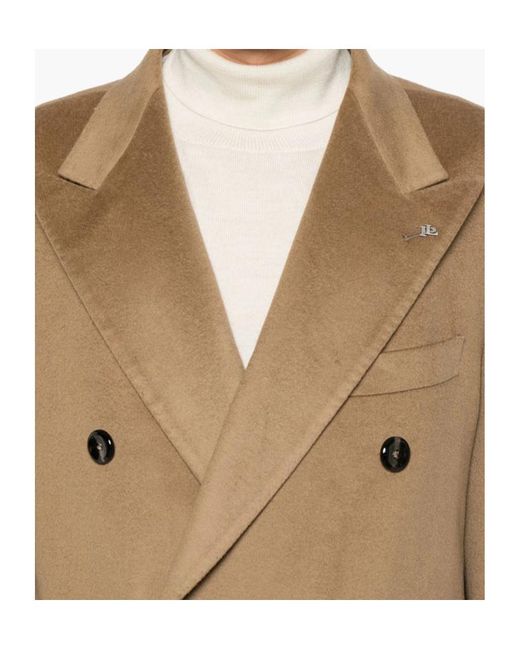 Tagliatore Natural Long Sleeve Coat for men