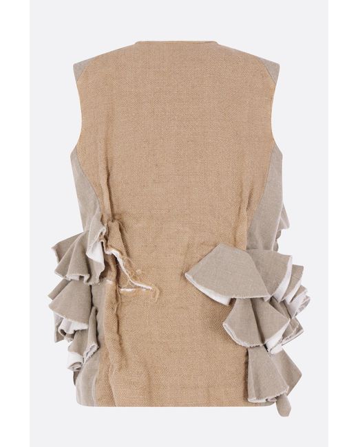 Comme des Garçons Gray Comme Des Garçons Ruffled Gilet