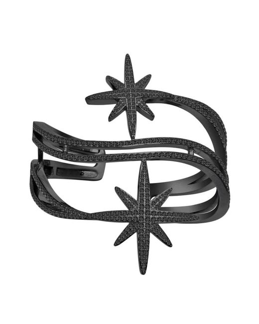 Apm Monaco Metallic Doublemétéorites Open Bracelet