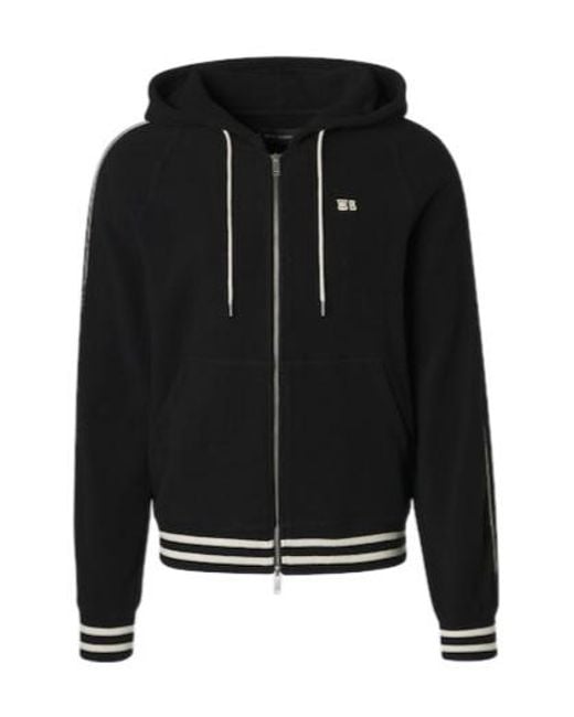 Wales Bonner Black Prince Cotton-Blend Terry Hoodie for men
