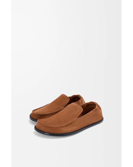 Loewe Brown Flex Deconstructed Moccasins for men
