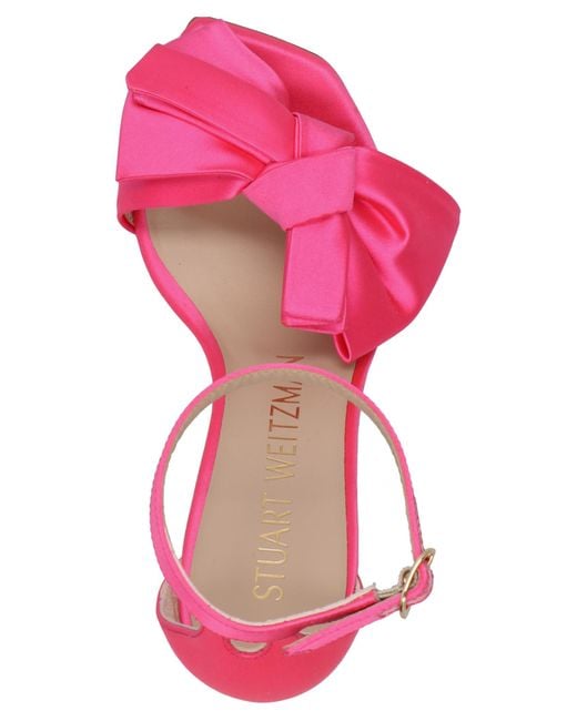 Stuart Weitzman Pink Nude Loveknot Sandals