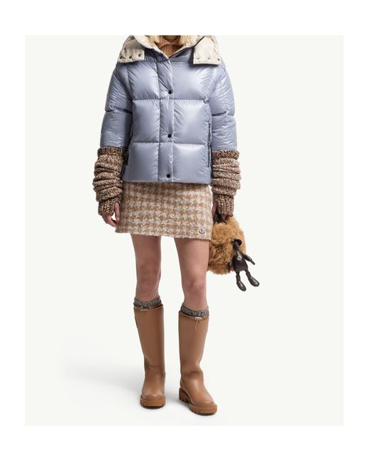 Moncler Gray Parana Hooded Down Jacket