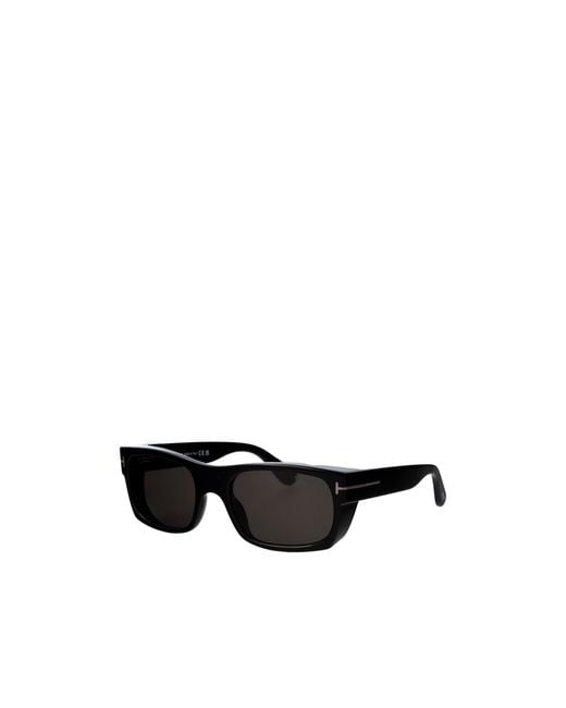 Tom Ford Black Eyewear Juan Rectangle Frame Sunglasses for men
