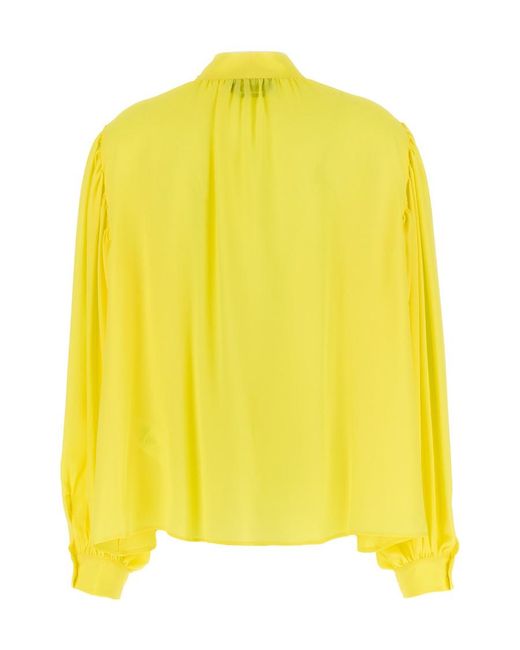 MSGM Yellow Bow Shirt