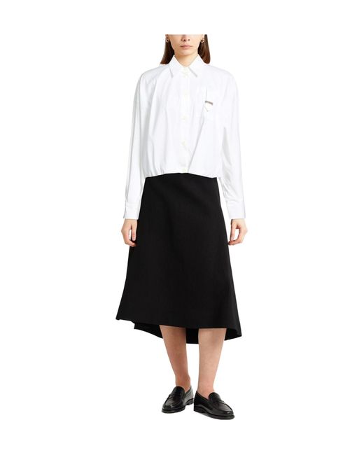 Brunello Cucinelli White Versatile Solid-Color Shirt