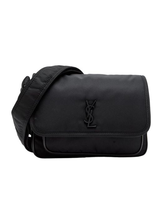 Saint Laurent Black Nylon Crossbody Bag for men