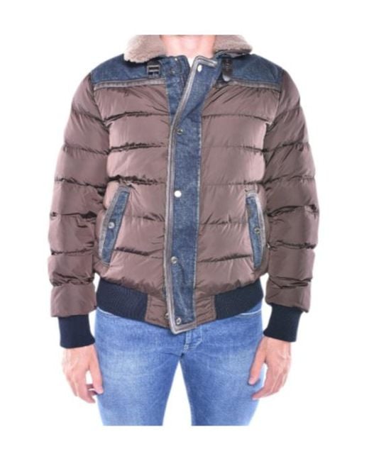 Moorer Blue Viani Hooded Padded Jacket for men