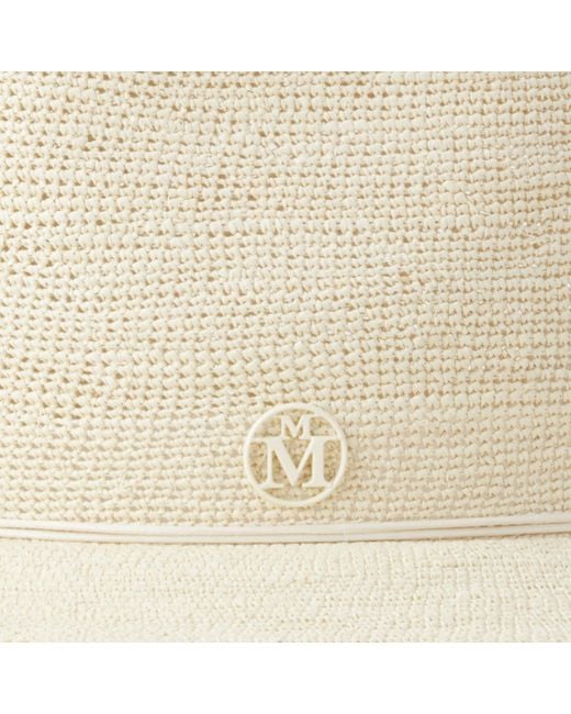 Maison Michel White André Fedora Hat for men