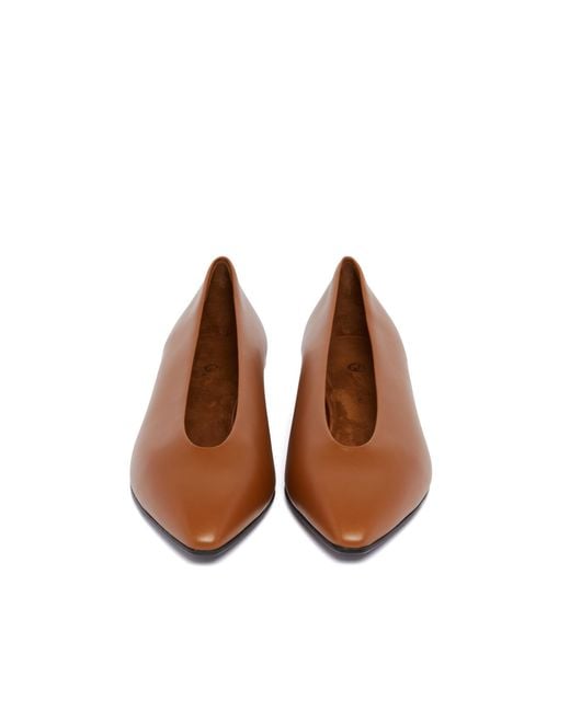 Loro Piana Brown Pointed-Toe Flats