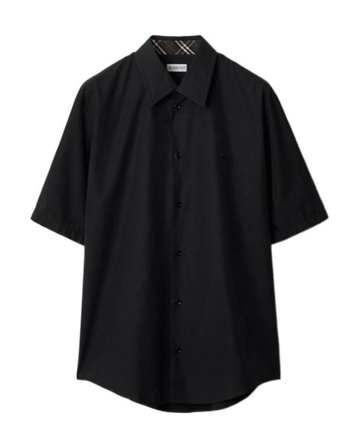 Burberry Black Short-Sleeved Shirt for men