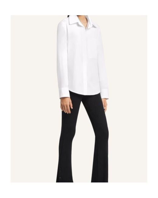 Courreges White Courrèges 1 Pocket Poplin Shirt