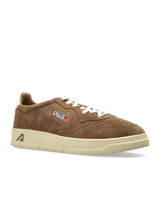 Autry Brown Medalist Low-Top Sneakers for men