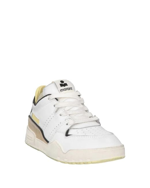 Isabel Marant White Solid Color Sneakers