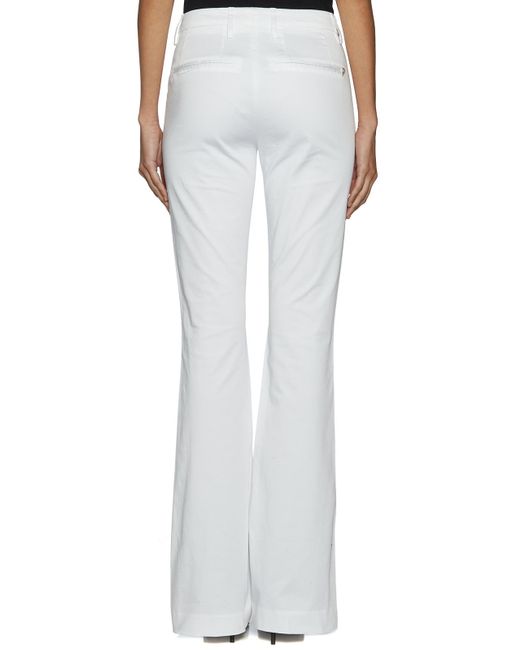 Dondup White Micro Casual Pants