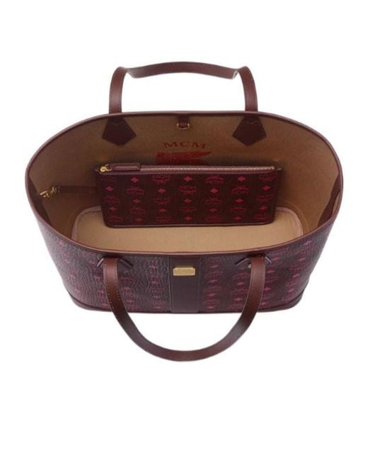 MCM Red New Liz Shopper