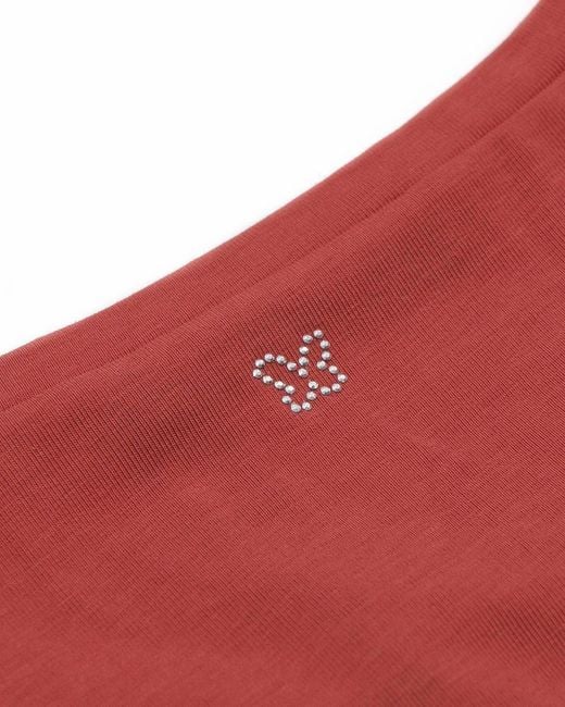Weekend by Maxmara Red T-Shirt With Round Neck And Short Sleeves