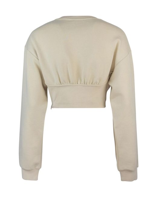 Patrizia Pepe Natural Embossed Logo Hoodie