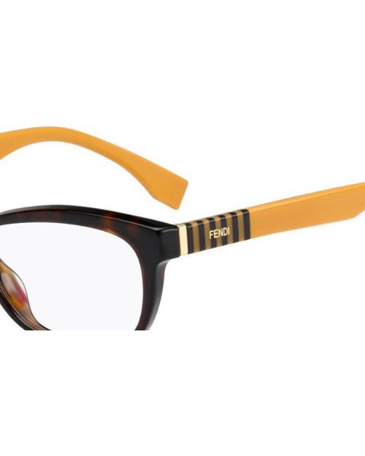 Fendi White Logo Details Flat Mirror