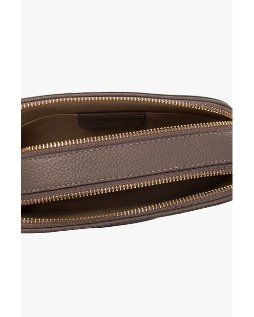 Tory Burch Brown Miller Zipped Mini Camera Bag