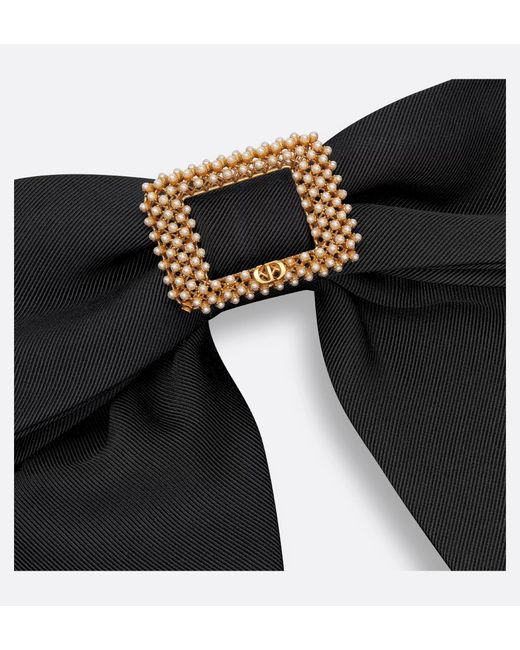Dior Black Large Twist Bow