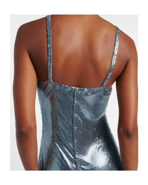 Rabanne Blue Chainmail Gown