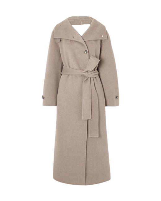 Proenza Schouler Natural Belted Wool Coat