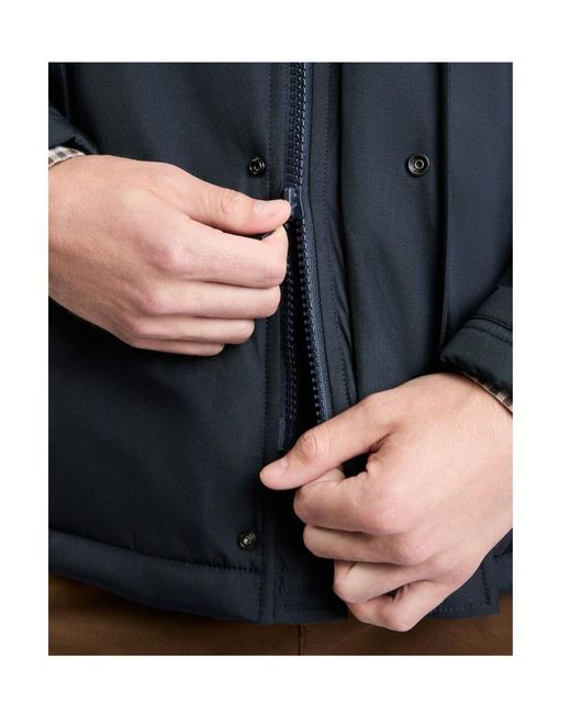 Fay Blue Double-Front Padded Jacket for men