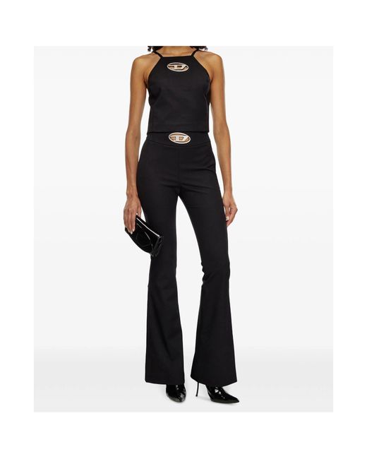 DIESEL Black T-Wilight Logo Plaque Top