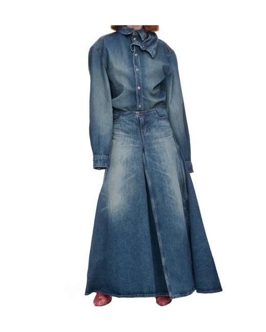 Y. Project Blue Denim Skirt