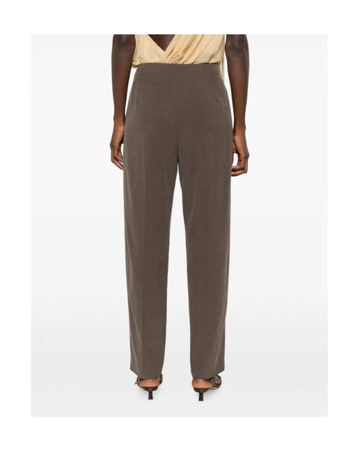 Giorgio Armani Gray Drawstring Casual Pants