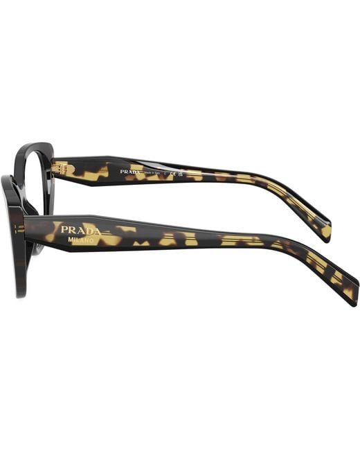 Prada Black Eyewear Cat-Eye Glasses