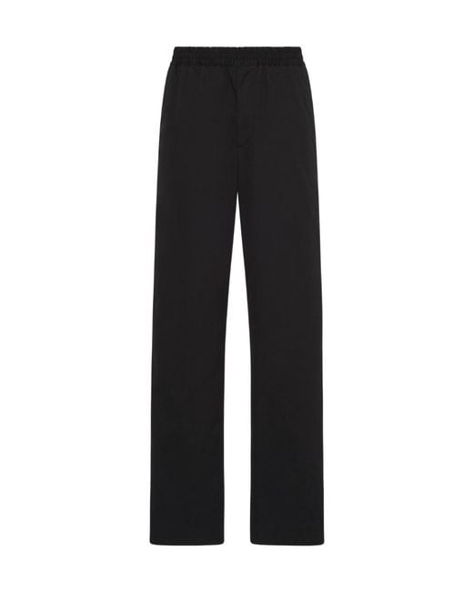 The Row Black Mid-Waist Casual Pants for men