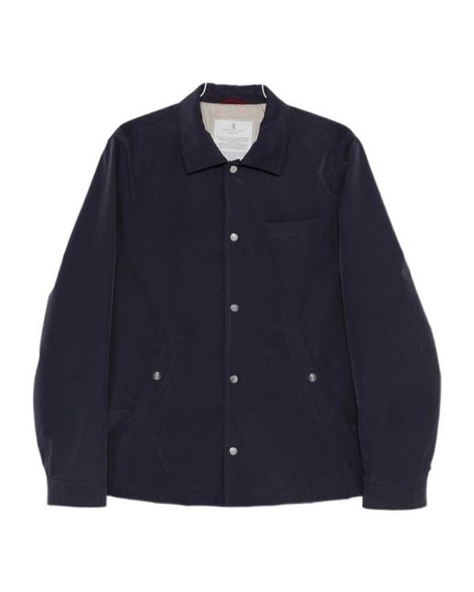 Brunello Cucinelli Blue Padded Jacket for men