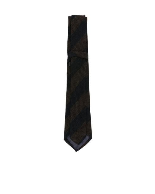 Tagliatore Black Pointed Tie for men