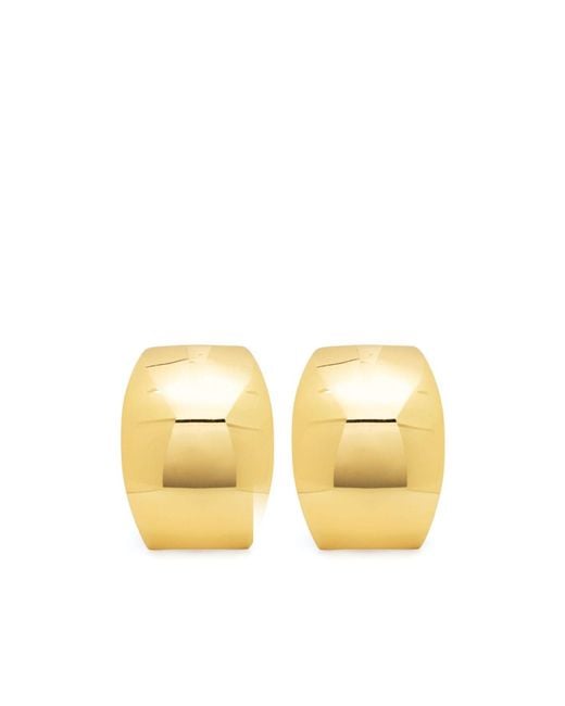 FEDERICA TOSI Yellow Julie Clip-On Earrings