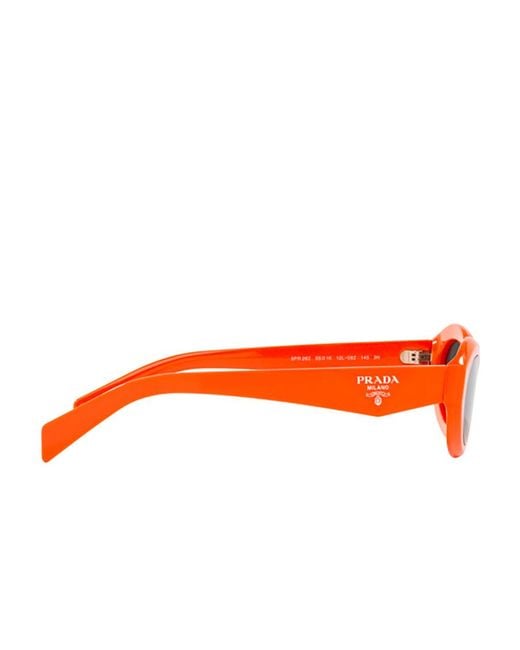 Prada Orange Eyewear Cat-Eye Sunglasses