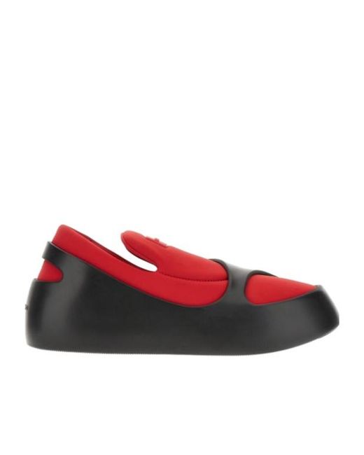 Ferragamo Red Ferragamo Round-Toe Slip-On Loafers for men