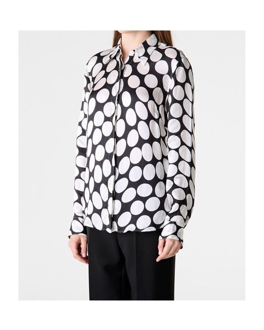 Dries Van Noten White Polka-Dot Shirt