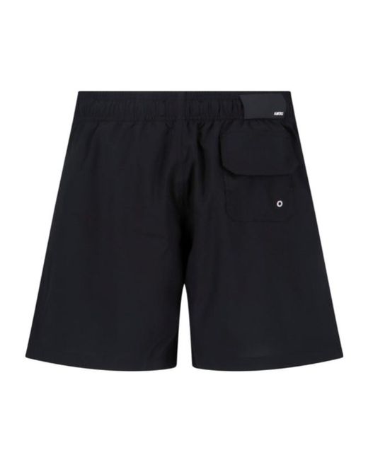 Amiri Black Logo Swim Shorts for men