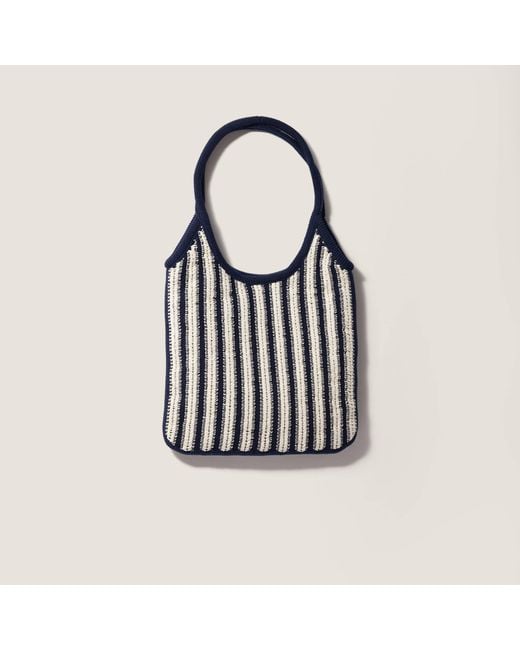 Miu Miu Black Ivy Crochet Bag