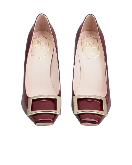 Roger Vivier Purple Belle Vivier Trompette Pumps