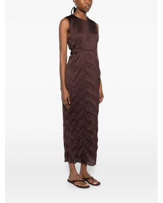 Staud Brown Mizu Maxi Dress