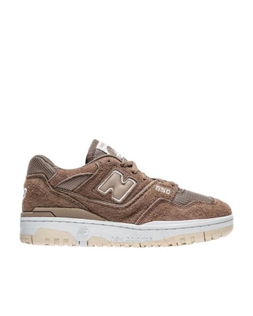 New Balance Brown 550 'Mushroom' Lace-Up Sneakers for men