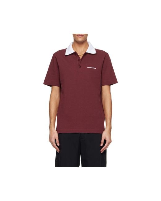 Casablanca Logo Embroidered Polo Shirt for men