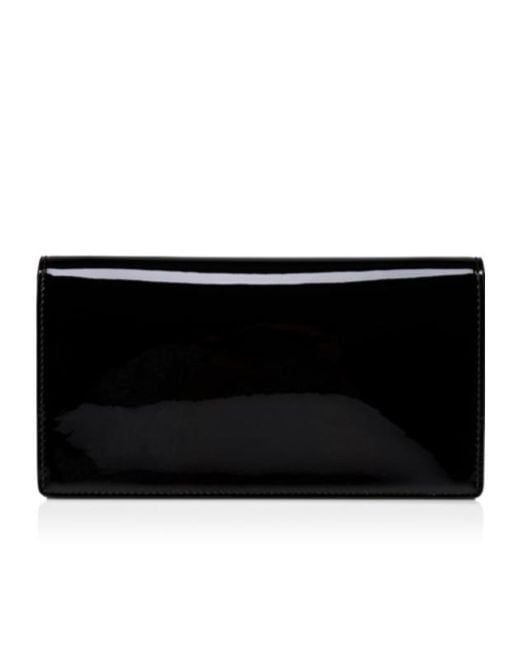 Christian Louboutin Black Chain Logo Clutch Bag