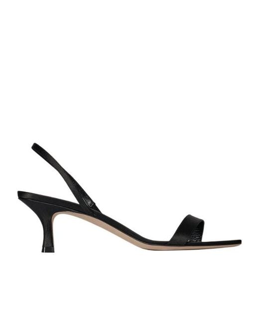 The Row Metallic Ella Slingback Heeled Sandals