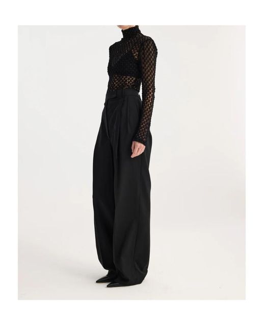 Rohe Blue Long-Sleeved Semi-Transparent Top