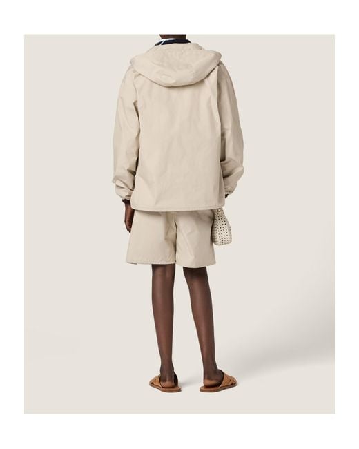 Miu Miu Natural Panama Bermuda Shorts