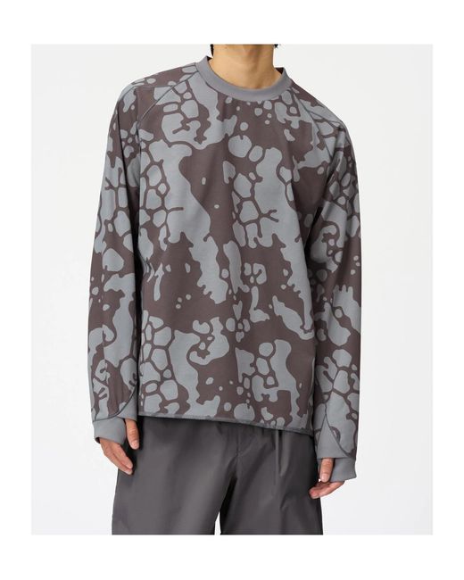 Goldwin Gray Crew Neck Sweater for men